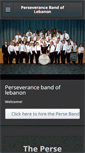 Mobile Screenshot of perseveranceband.org