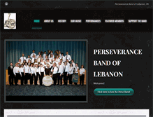 Tablet Screenshot of perseveranceband.org